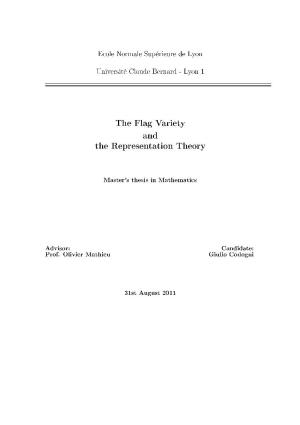 The Flag Variety and the Representation Theory