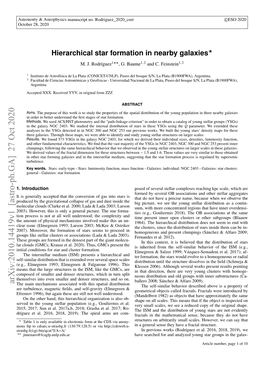 Hierarchical Star Formation in Nearby Galaxies? M