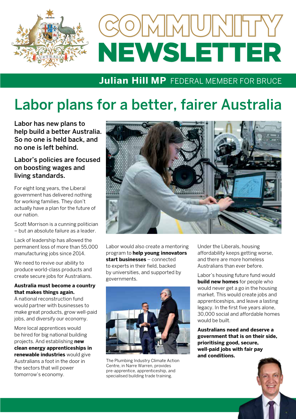 Labor Plans for a Better, Fairer Australia