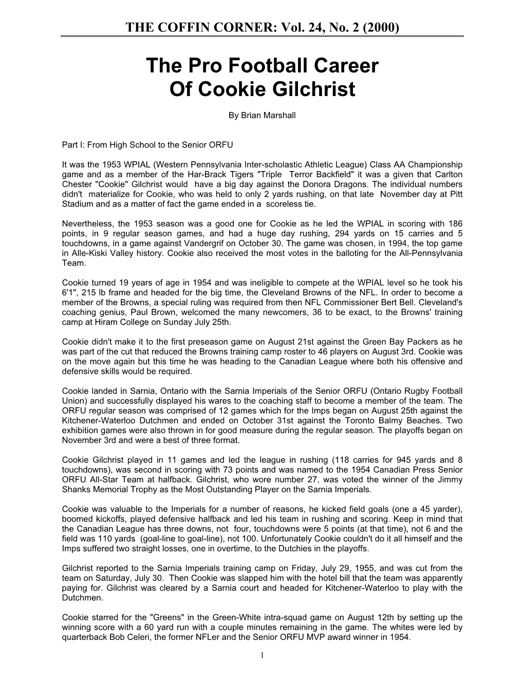 Cookie Gilchrist