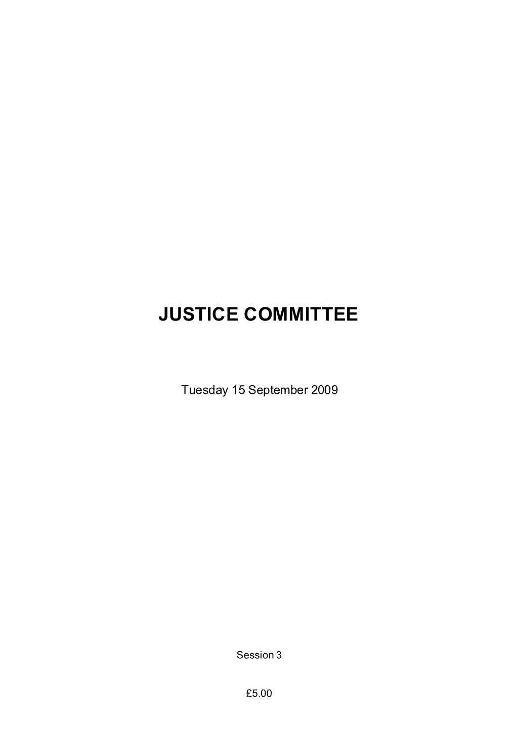 Justice Committee