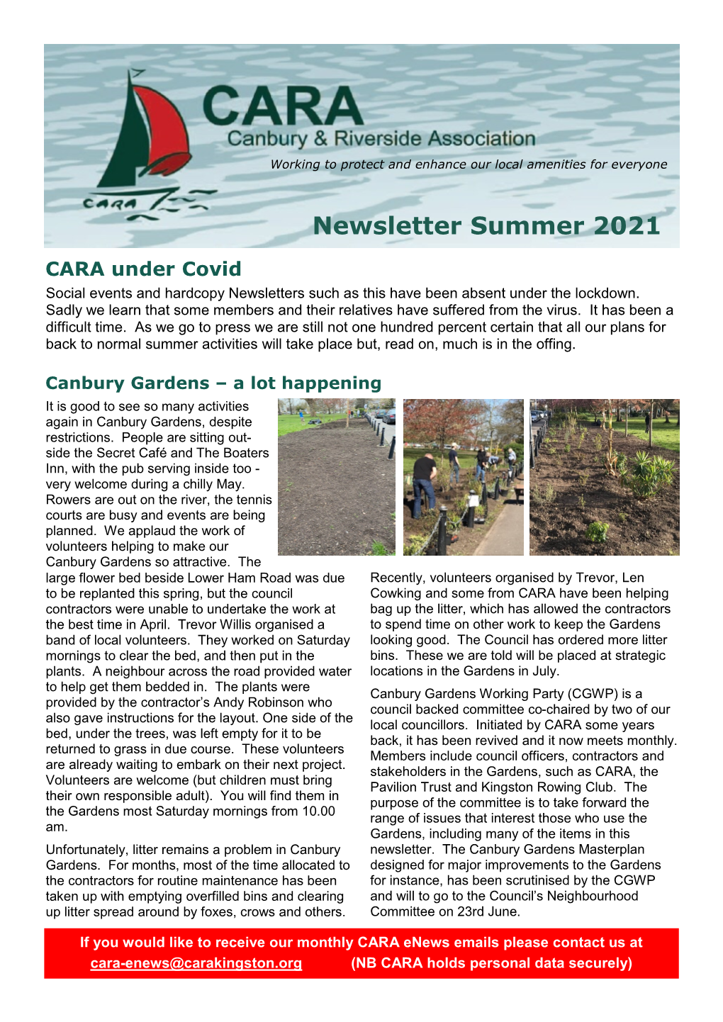 Newsletter Summer 2021