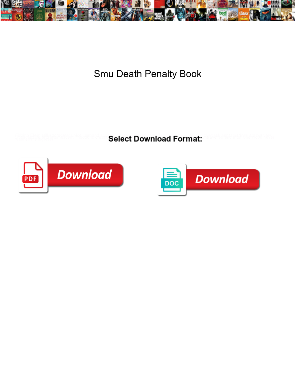 Smu Death Penalty Book