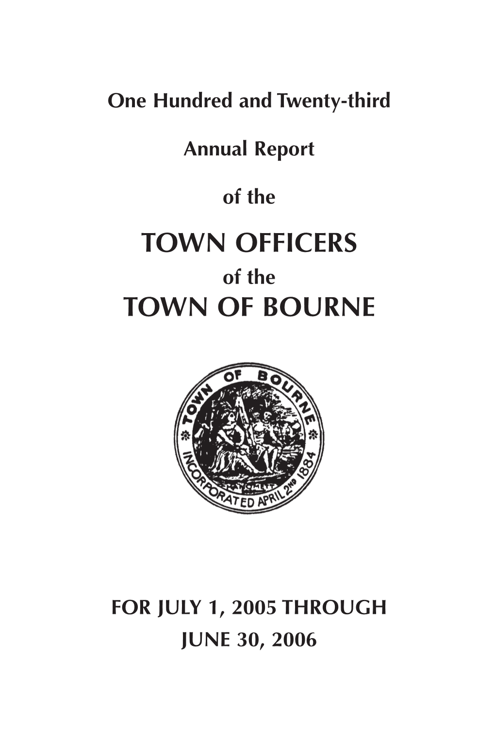 Town Officers Town of Bourne