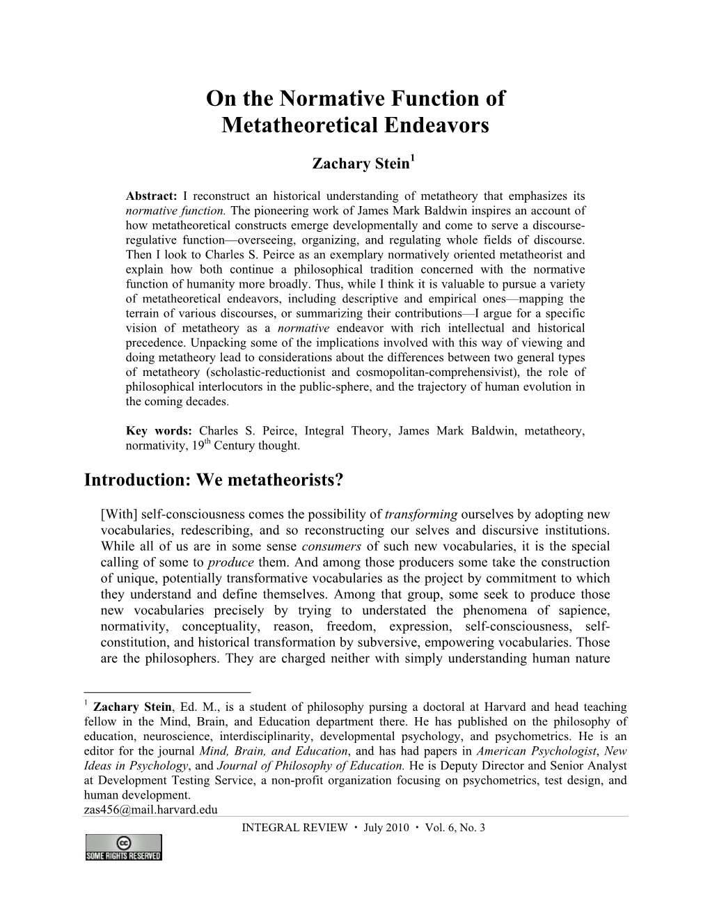 On the Normative Function of Metatheoretical Endeavors