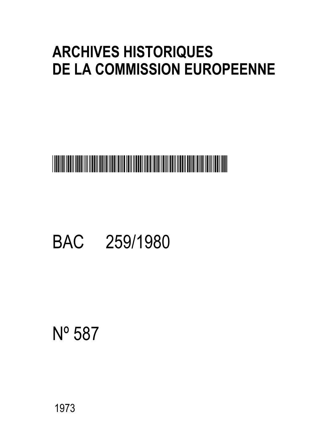 Commission Des Communautés Européennes, Réunion N° 269 ( 24