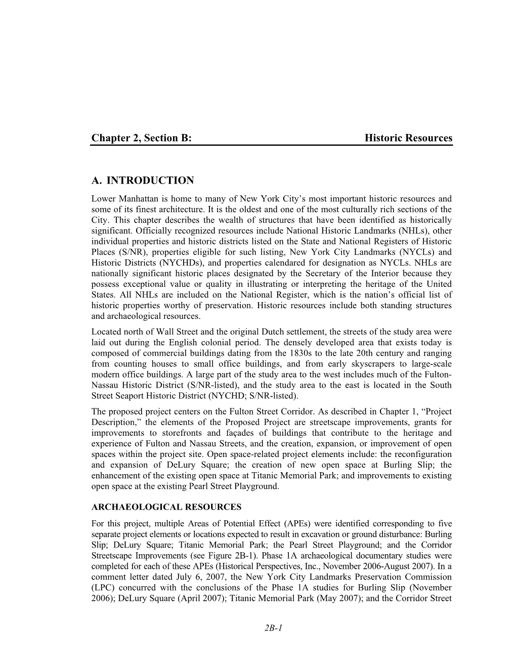 FULTON CORRIDOR REVITALIZATION PROGRAM Figure 2B-1 Fulton Corridor Revitalization Program