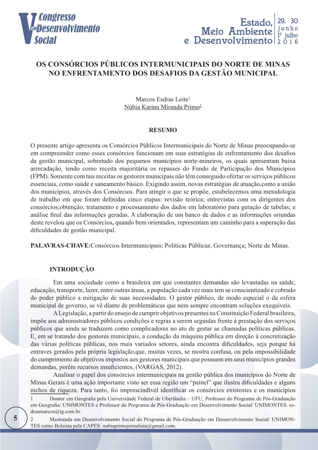 4 5 Os Consórcios Públicos Intermunicipais Do Norte De