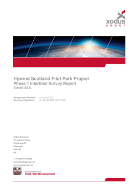 Statoil-Phase 1 Intertidal Survey Report