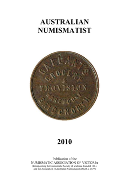 Australian Numismatist 2010
