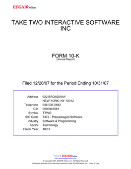 2007 Form 10-K