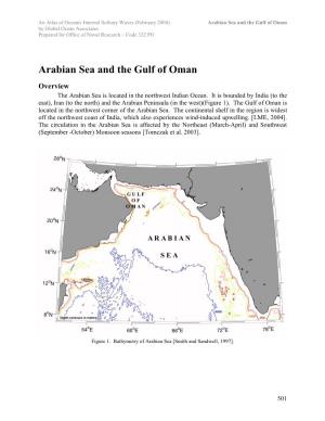 Arabian Sea and the Gulf of Oman by Global Ocean Associates Prepared for Office of Naval Research – Code 322 PO