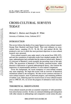 Cross-Cultural Surveys Today