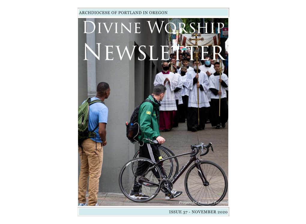 Divine Worship Newsletter