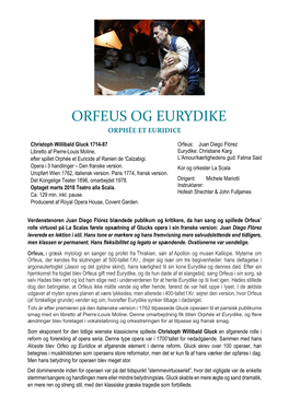 Orfeus Og Eurydike Orphée Et Euridice