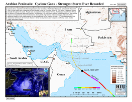 Cyclone Gonu - Strongest Storm Ever Recorded June 5, 2007 UNCLASSIFIED