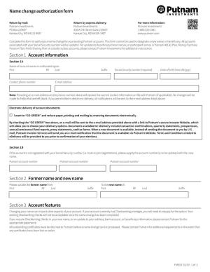Name Change Authorization Form