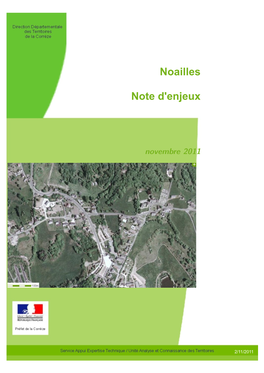 Note D'enjeux De Noailles Novembre 2011