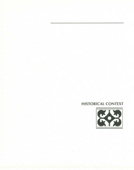 HISTORICAL CONTEXT Historical Context