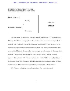Case 1:11-Cv-00783-TPG Document 41 Filed 03/20/13 Page 1 of 42