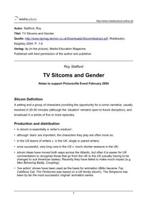 TV Sitcoms and Gender