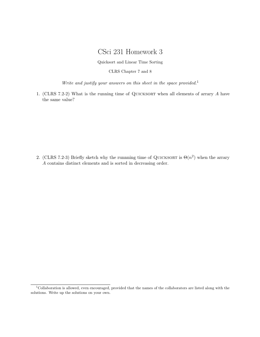 Csci 231 Homework 3