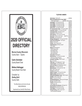 2020 Official Directory