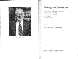 Theology As Conversation