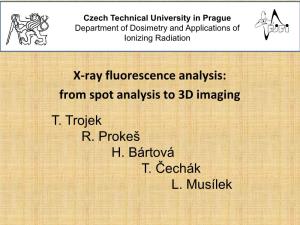 X-Ray Fluorescence Analysis: from Spot Analysis to 3D Imaging T