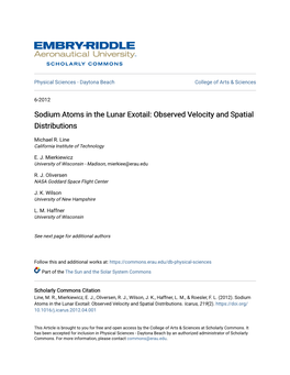 Sodium Atoms in the Lunar Exotail: Observed Velocity and Spatial Distributions