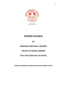 Revised Syllabus