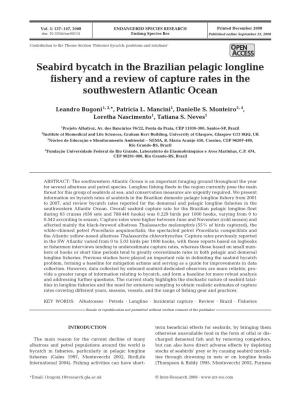 Seabird Bycatch in the Brazilian Pelagic Longline Fishery and a Review of Capture Rates in the Southwestern Atlantic Ocean