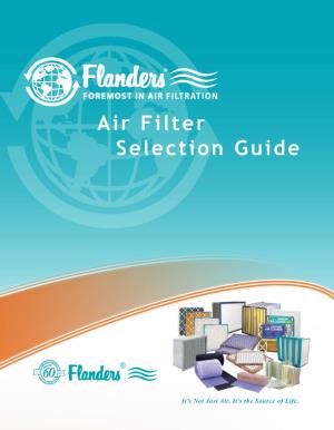 Air Filter Selection Guide