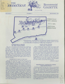 Connecticut Bicentennial Gazette, 59 South Prospect Street, Hartford, Conn