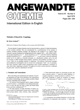 Methods of Reactivity Umpolung