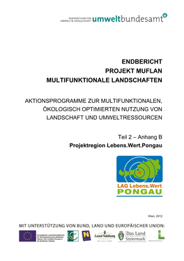 Endbericht Projekt Muflan Multifunktionale Landschaften