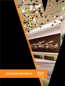 Vdara Meetings and Conventions Successful Meetings Brochure