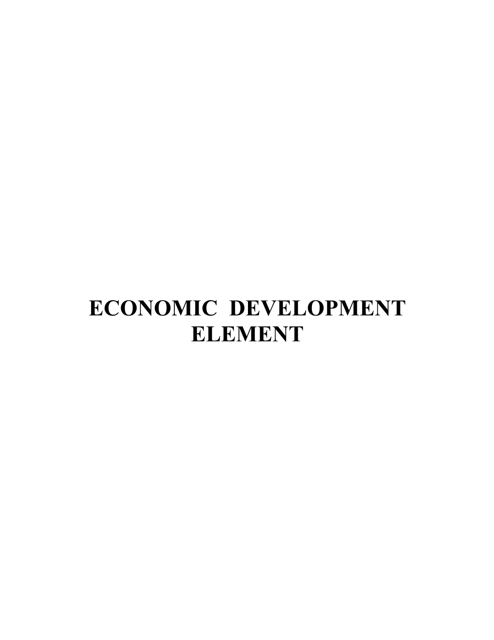 ECONOMIC DEVELOPMENT ELEMENT Sussex Co