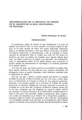 Descargar PDF “Documentación De La Provincia De Toledo En El Archivo