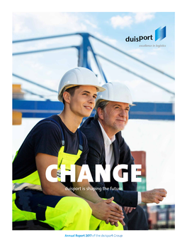 Duisport Is Shaping the Future Duisport Group, Key Figures2015 –2017 (In EUR Million) Change in %1 2015 2016 2017 17/16 Sales Revenue2 (Incl