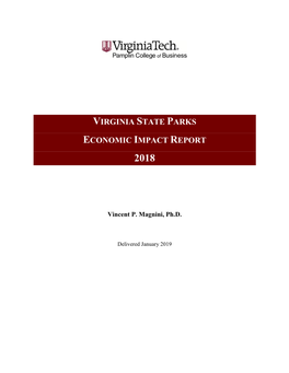 Virginia State Parks Economic Impact Report 2018