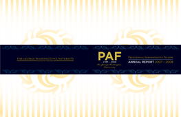 2007-2008 PAF Annual Report