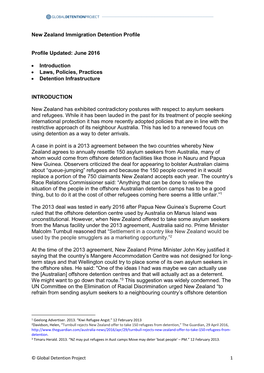 New Zealand Immigration Detention Profile