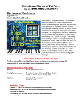 The House of Blue Leaves