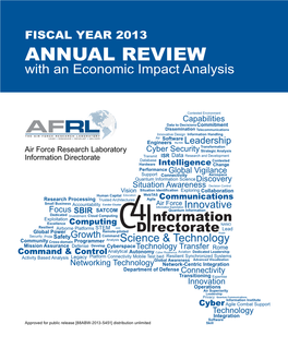 ANNUAL REVIEW with an Economic Impact Analysis