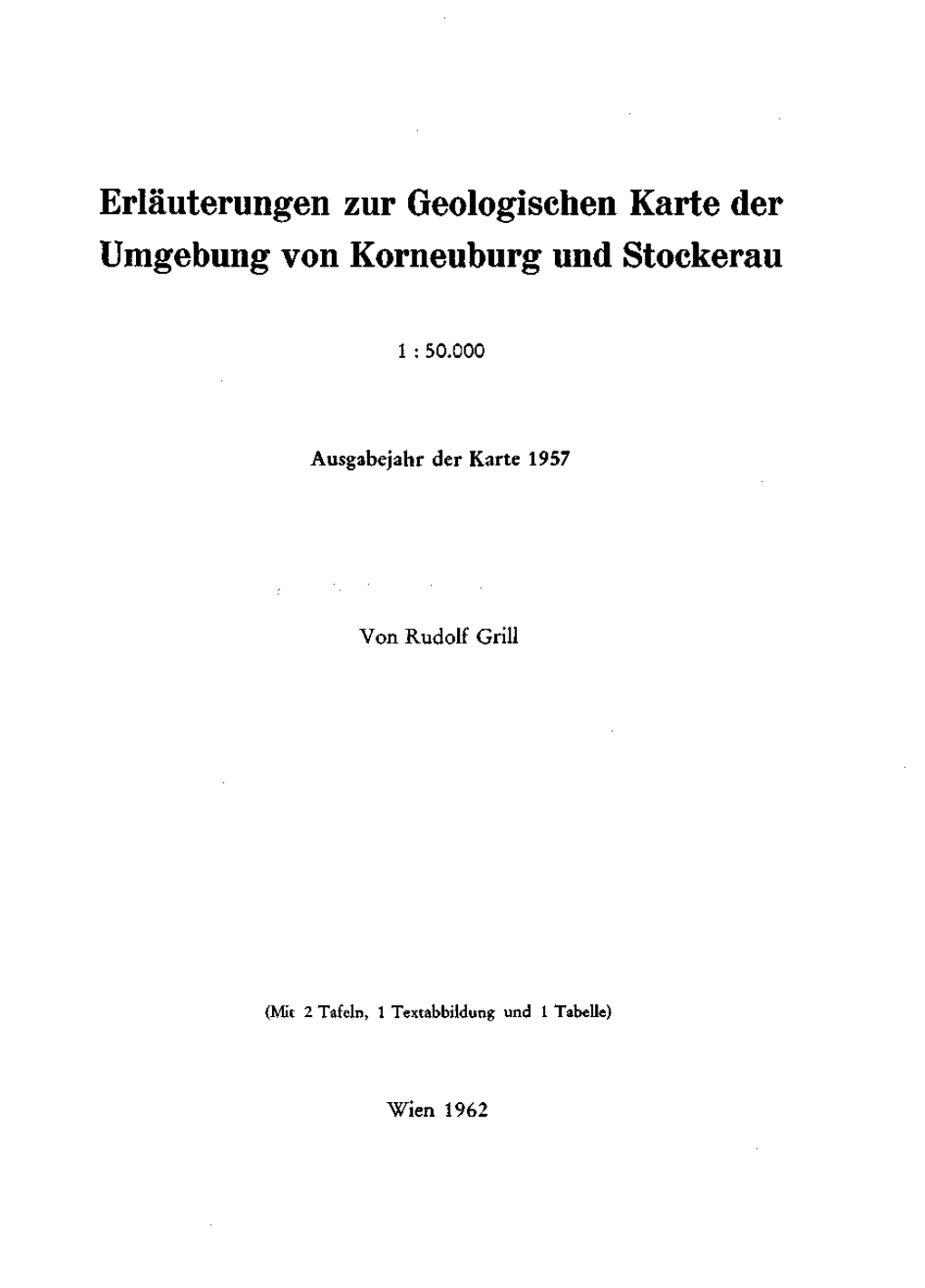 Erläuterungen Zur Geologischen Karte Der Umgebung Von Korneuburg Und Stockerau