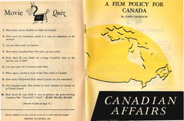 Film Policy for Canada.Pdf