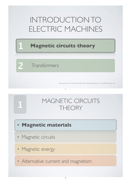 Magnetic Circuits Theory