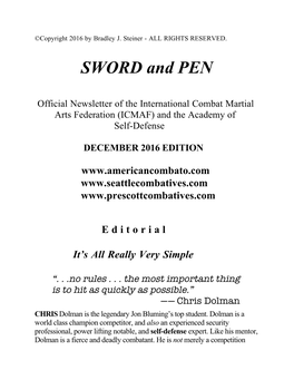 December 2016 – Sword And