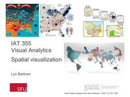 IAT 355 Visual Analytics Spatial Visualization